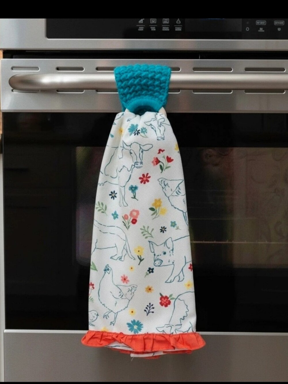 The Pioneer Woman Towel & Hand Crochet Towel Holder NWOT